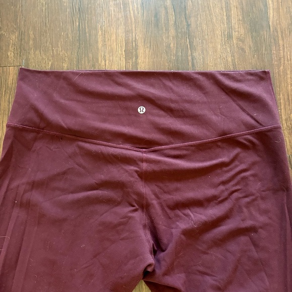 Lululemon lululemon Align High-Rise Maroon Leggings - Picture 3 of 7